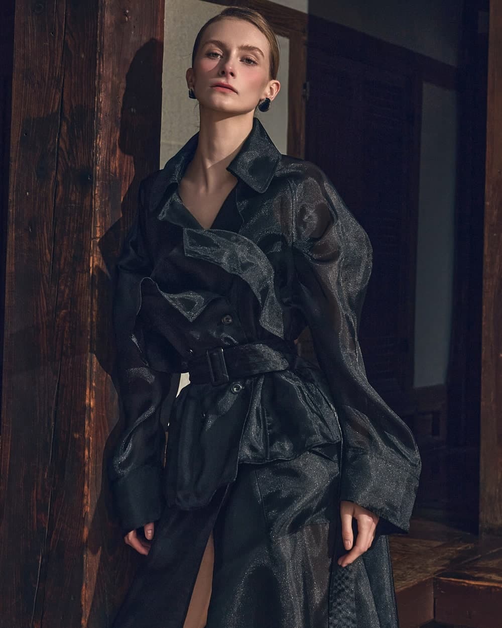 Polyester Belted Coat — vue 3