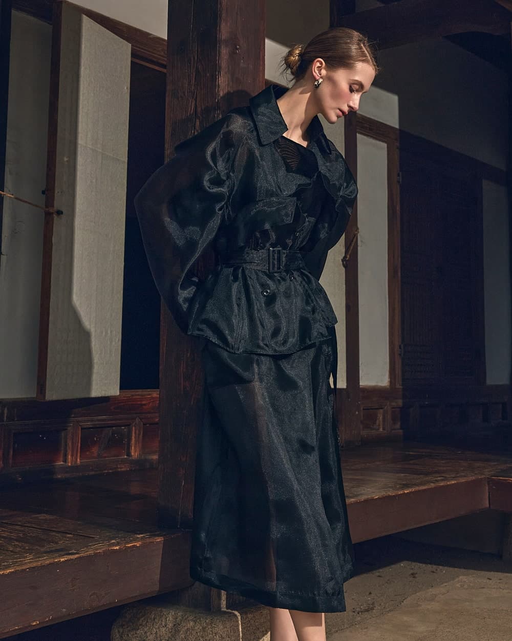 Polyester Belted Coat — vue 5