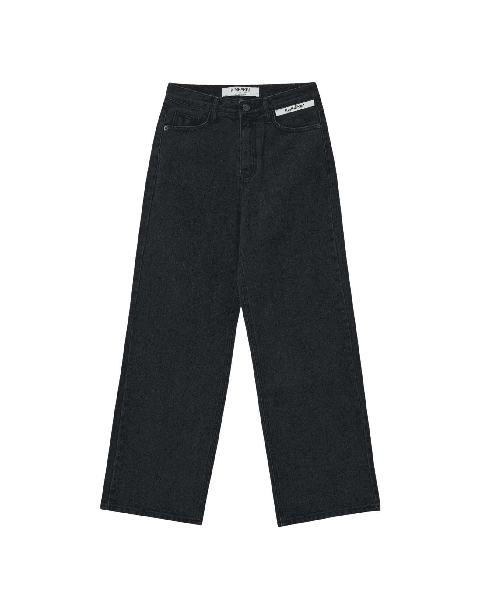 Label Wide Denim (Black) — vue 1