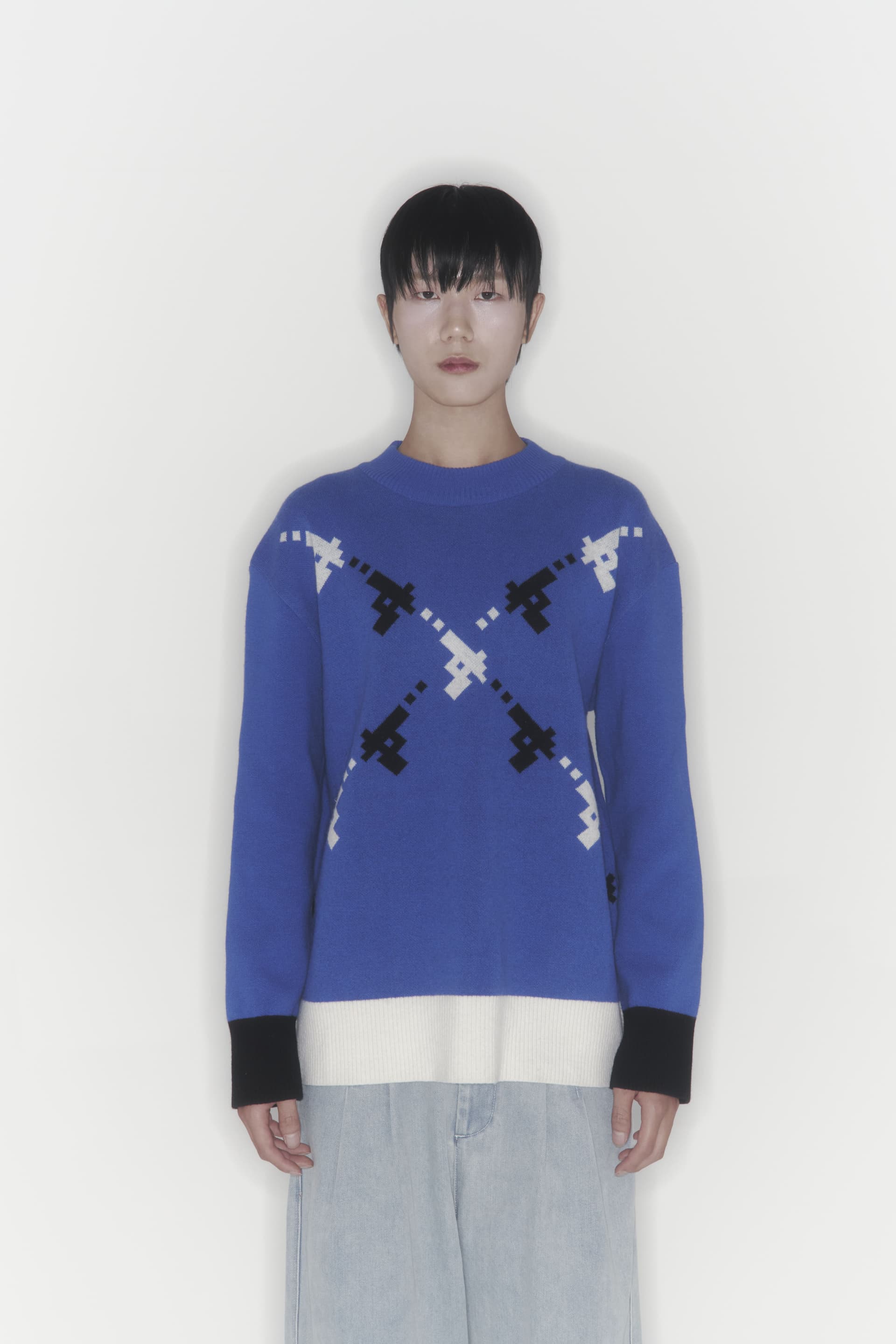 Gun Knit Sweater (Blue)
