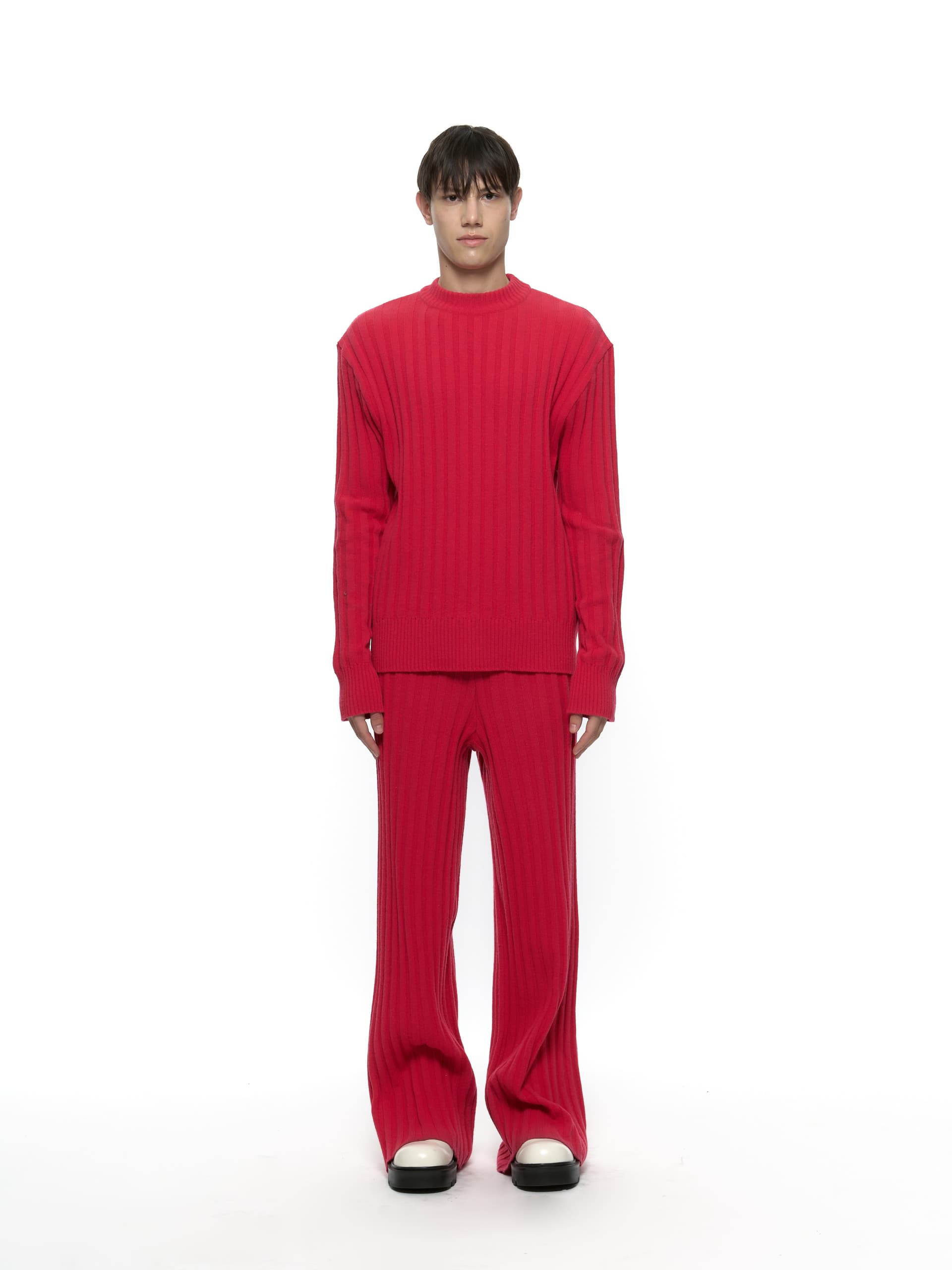 Merino Wool Sweater (Hot Pink)