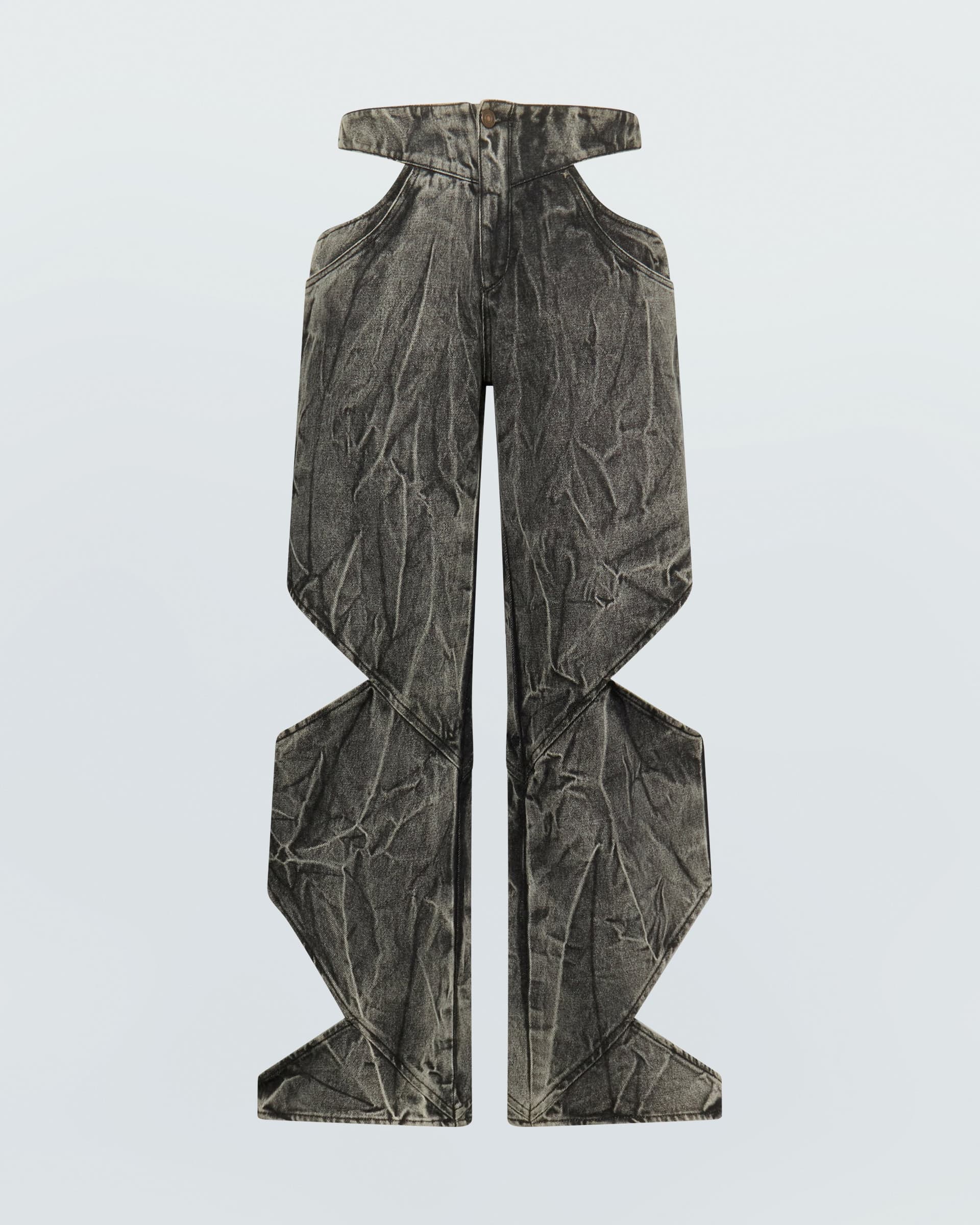 Cut-Out Denim Pants — vue 1