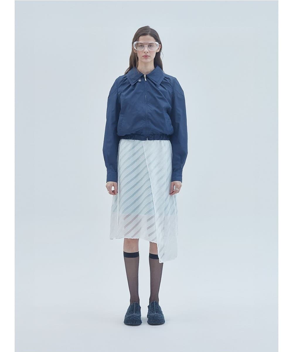 Double Collar Blouson Navy — vue 2