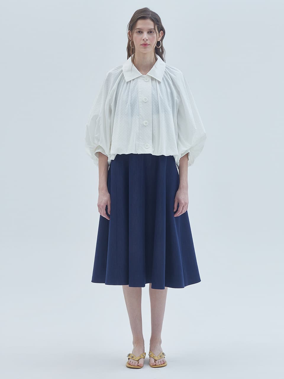 Wearable Dot Balloon Jacket White — vue 1