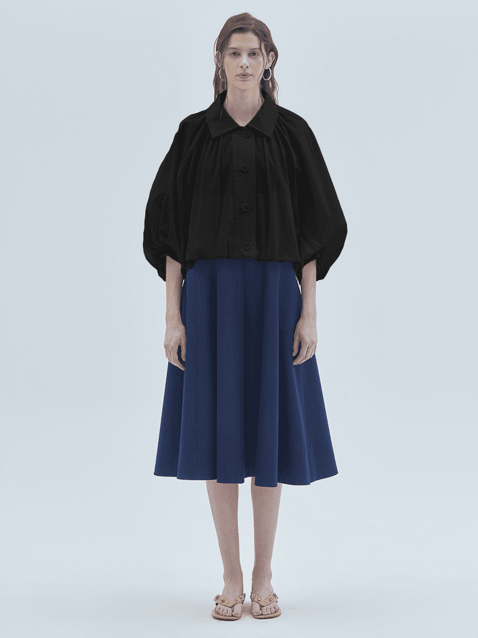 Wearable Dot Balloon Jacket Black
