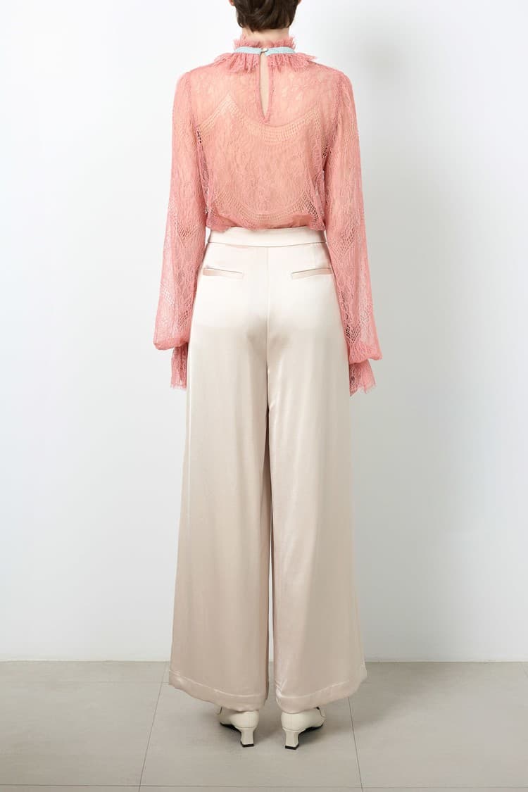 Belle Beige Wide-leg Pants — vue 5