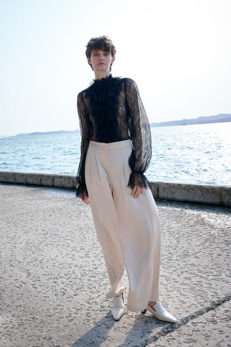 Belle Beige Wide-leg Pants — vue 9