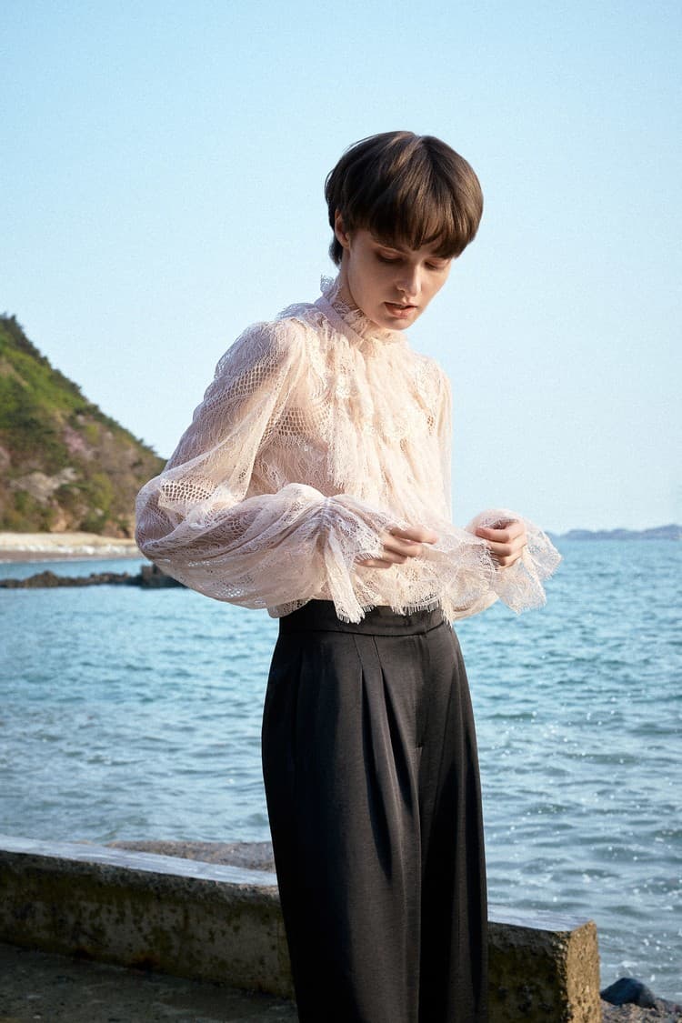 Belle Black Wide-leg Pants — vue 9