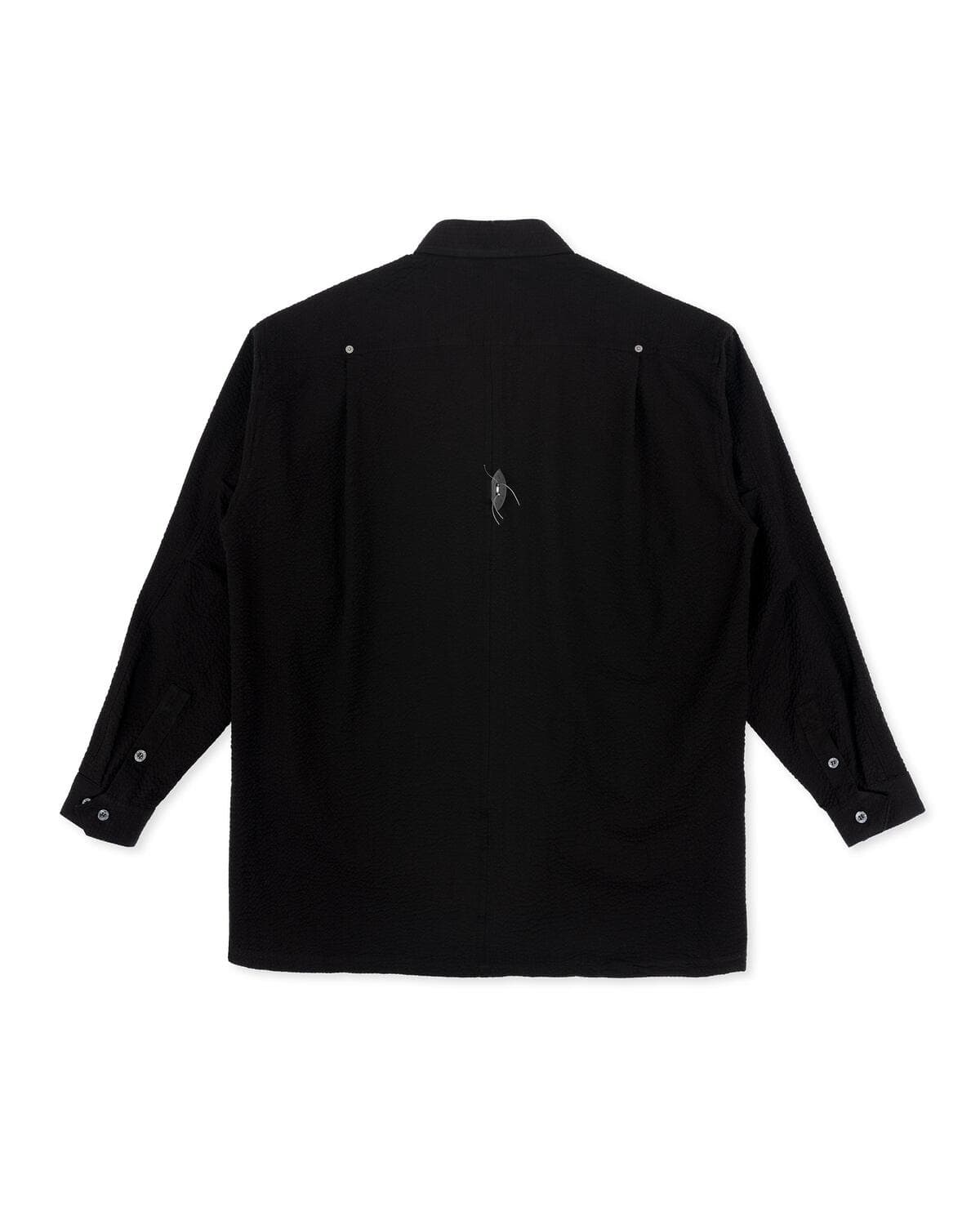 Embossed Snap Shirt (Black) — vue 5