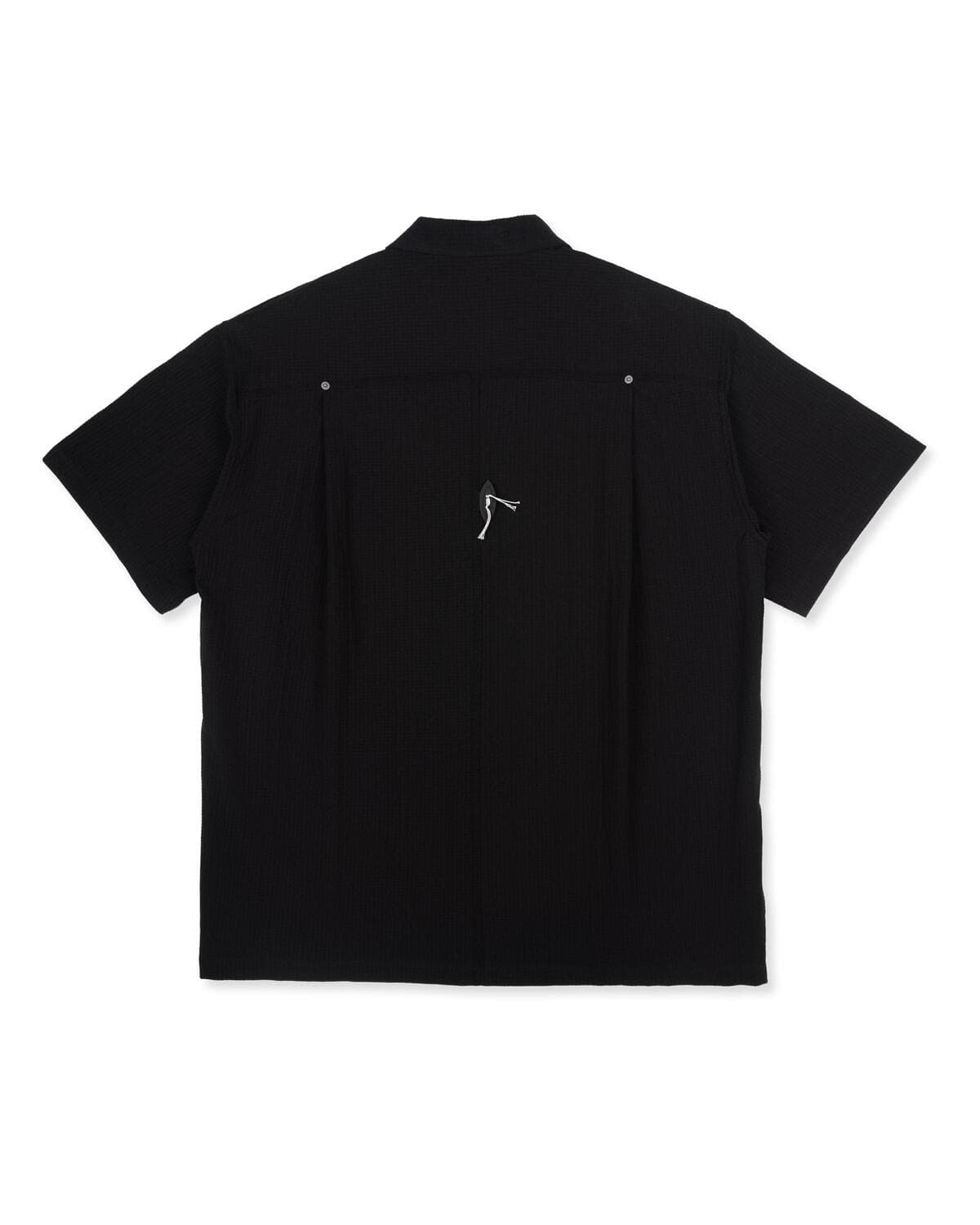 Folding Pocket Short-Sleeved Shirt (Black) — vue 5