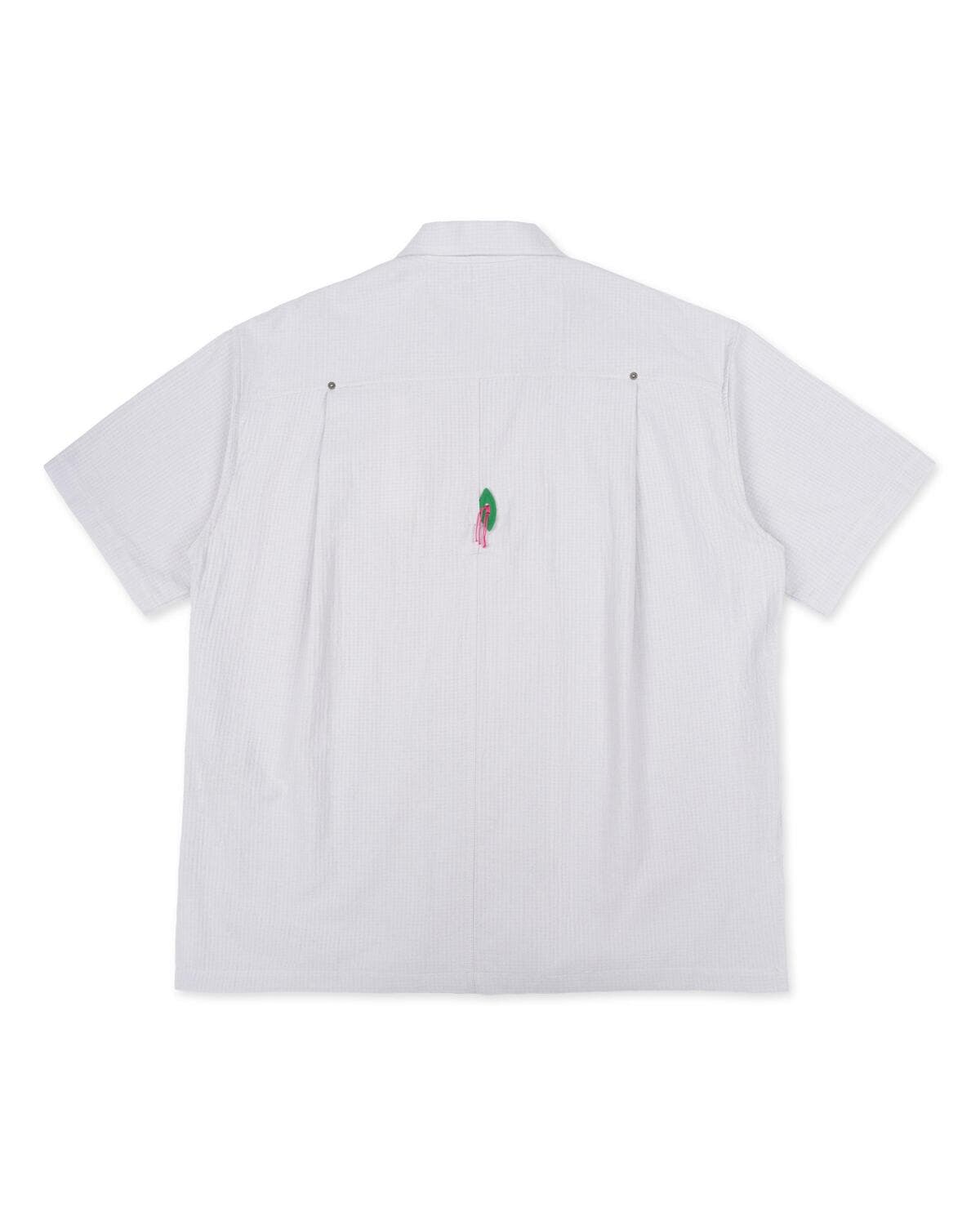 Folding Pocket Short-Sleeved Shirt (Gray) — vue 5