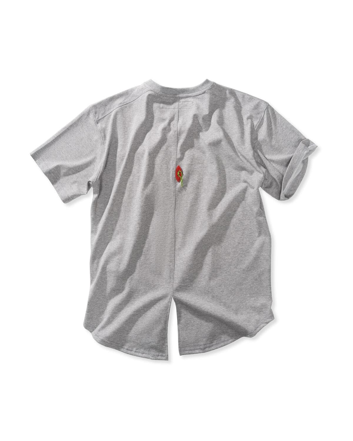 Folding Pocket Short-Sleeved T-shirt (Gray) — vue 3