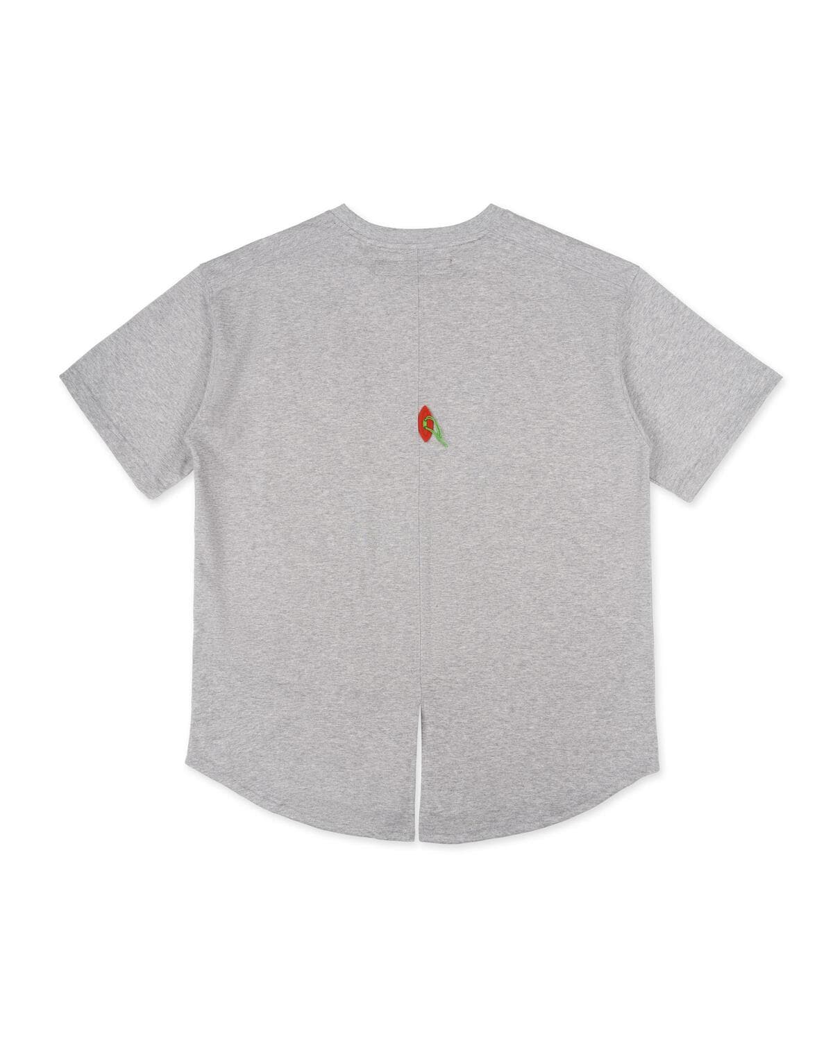 Folding Pocket Short-Sleeved T-shirt (Gray) — vue 5