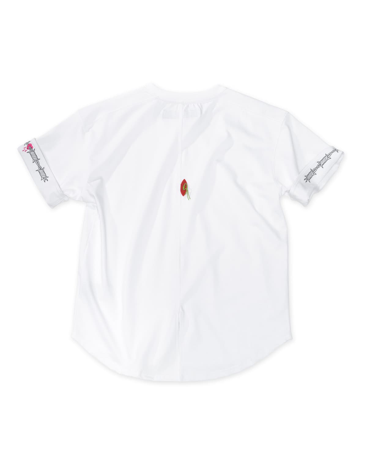 Rolled Sleeve T-Shirt (White) — vue 3