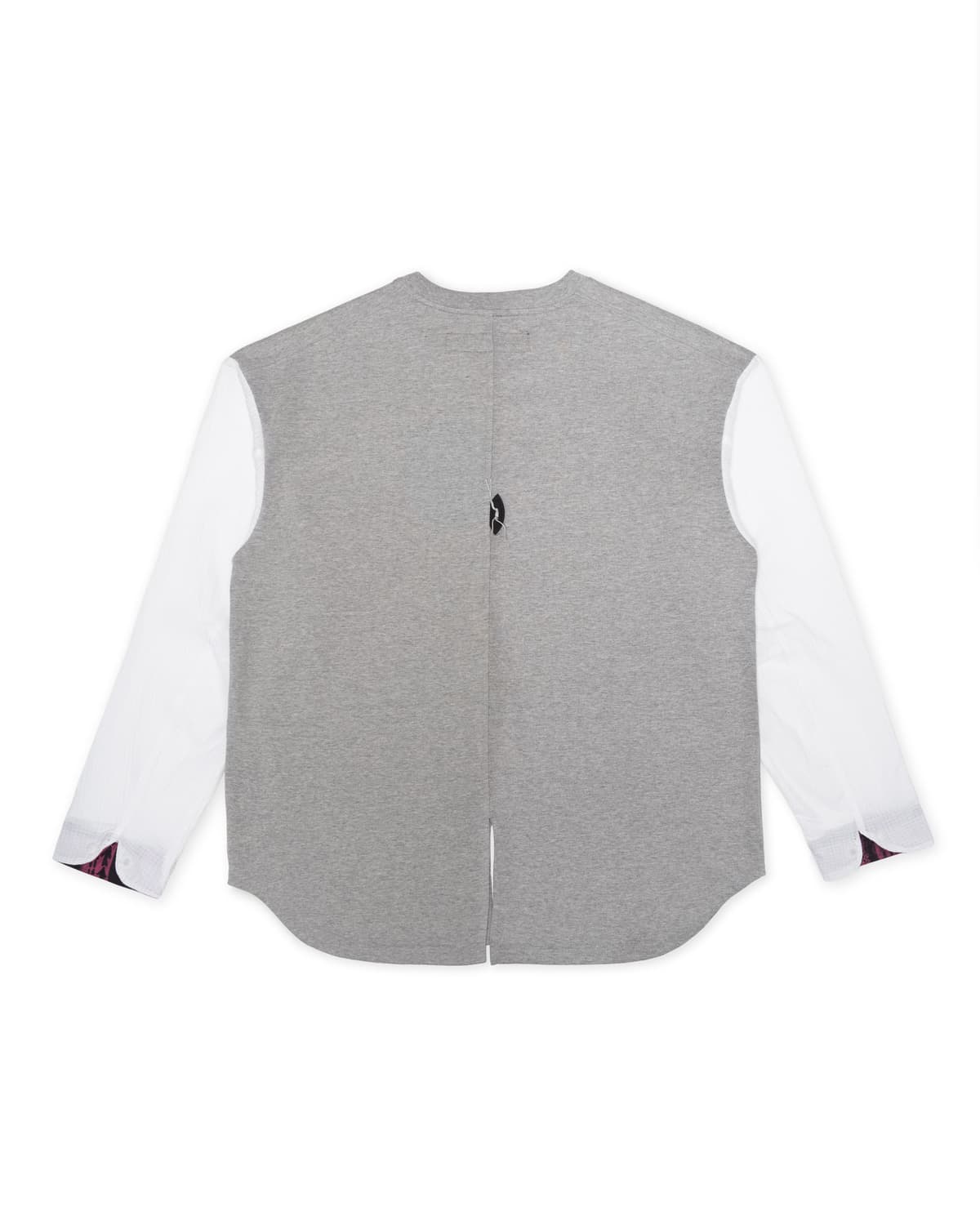Tab Accent Mix-Match T-Shirt (Gray) — vue 5
