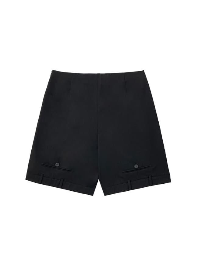 Side Zipper Slit Bermuda Pants — vue 6