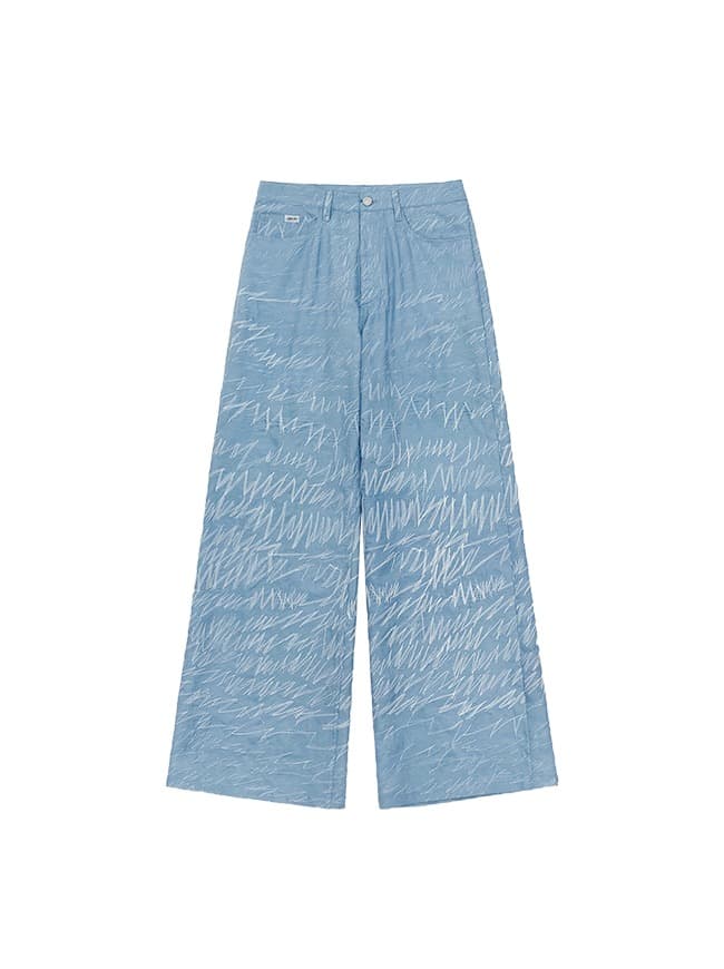 Denim Logo Stitch Pants