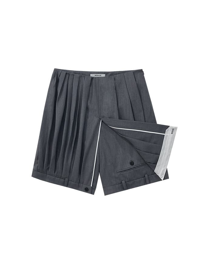 Layered Skirt Tuck Pants