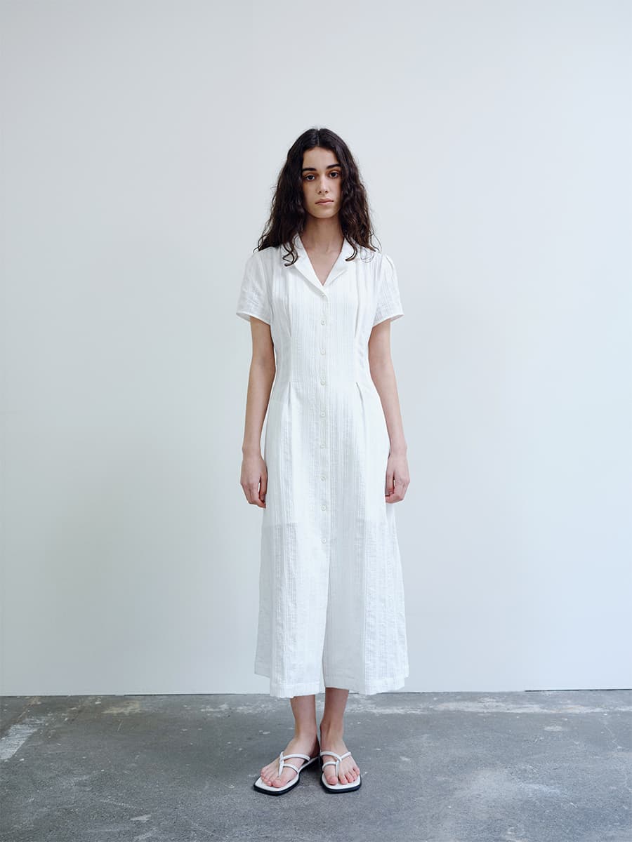 TIR OPEN COLLAR SHIRT DRESS_WHITE — vue 8