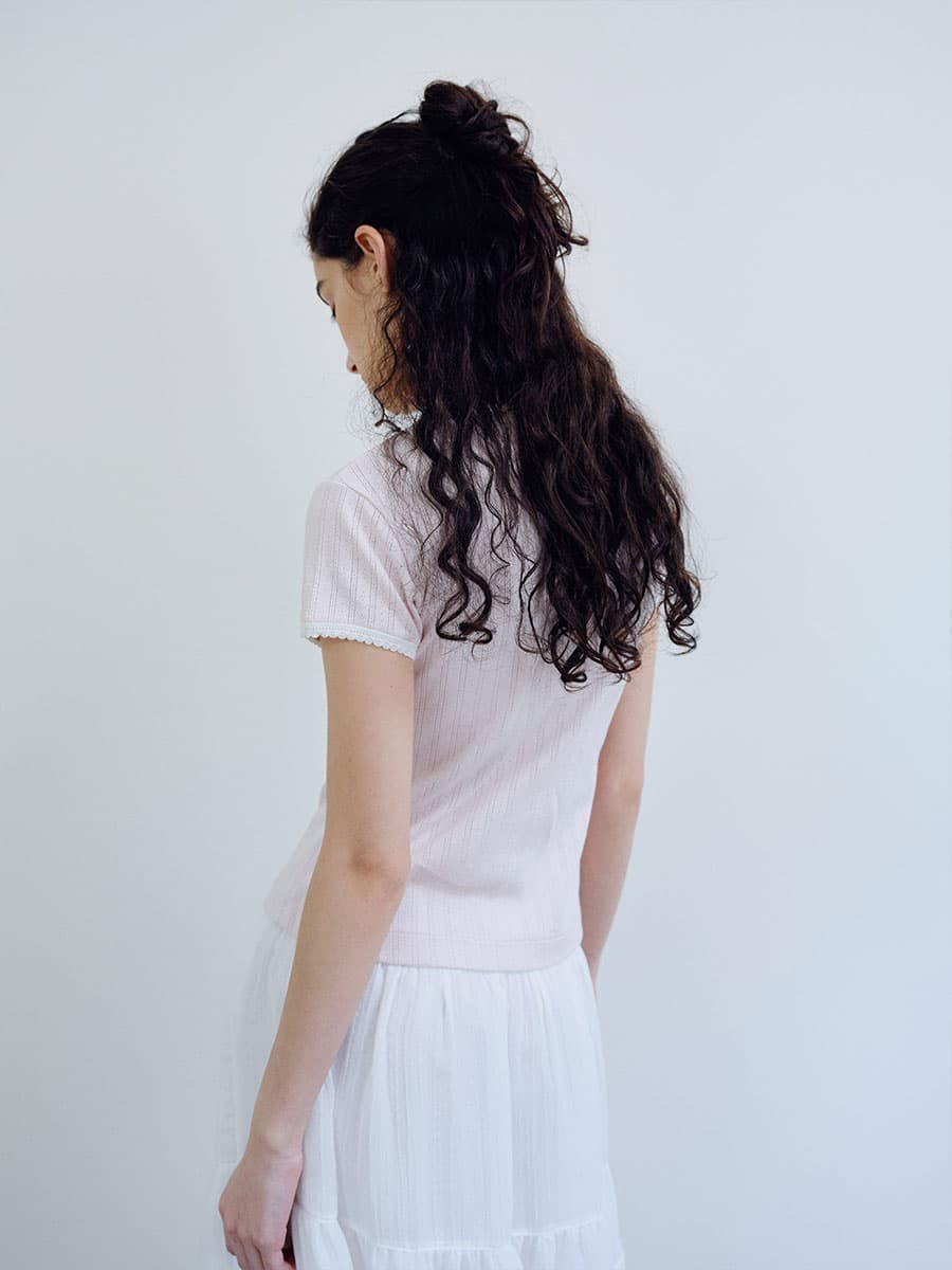 TIR FLORAL LACE T-SHIRT_PINK — vue 11