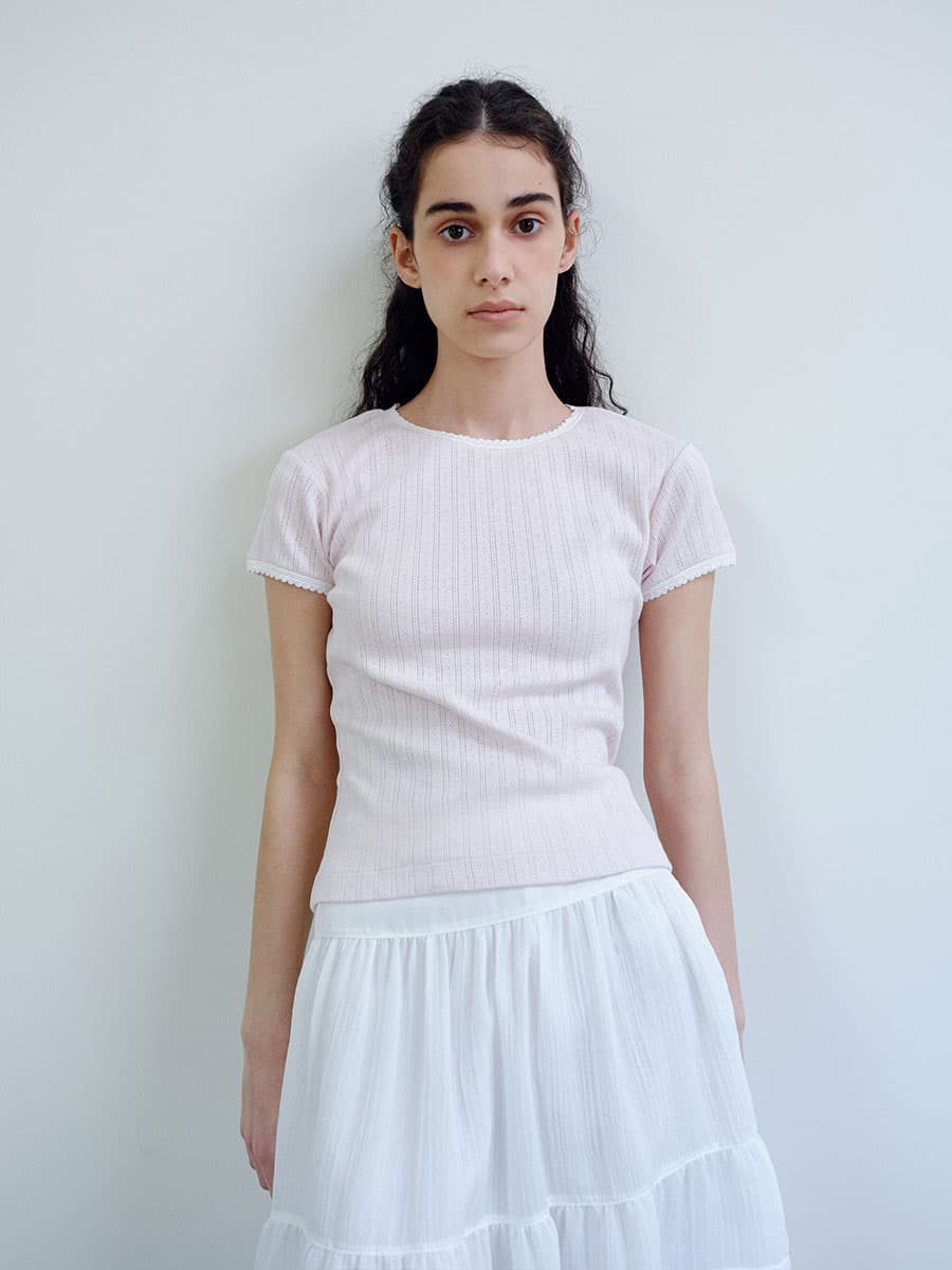 TIR FLORAL LACE T-SHIRT_PINK — vue 8