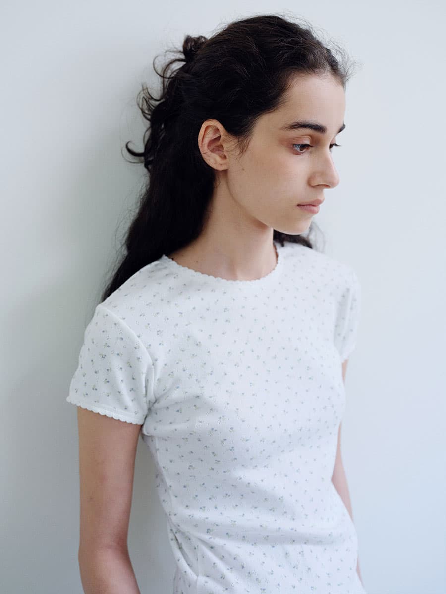 TIR FLORAL LACE T-SHIRT_WHITE — vue 6