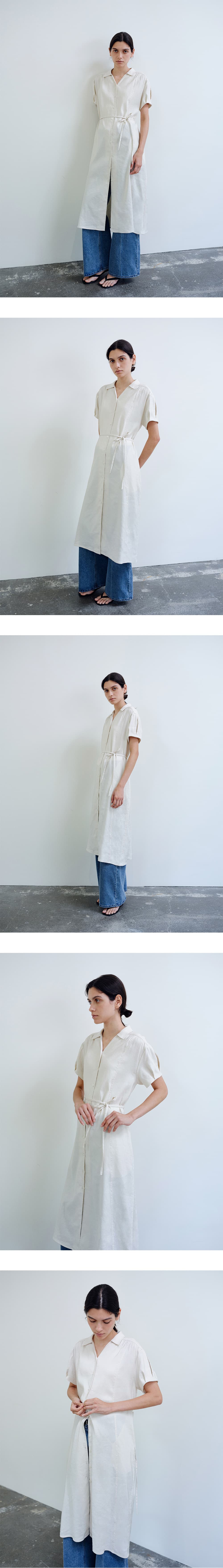 TIR PUFF SHIRT DRESS_D-NAVY — vue 14