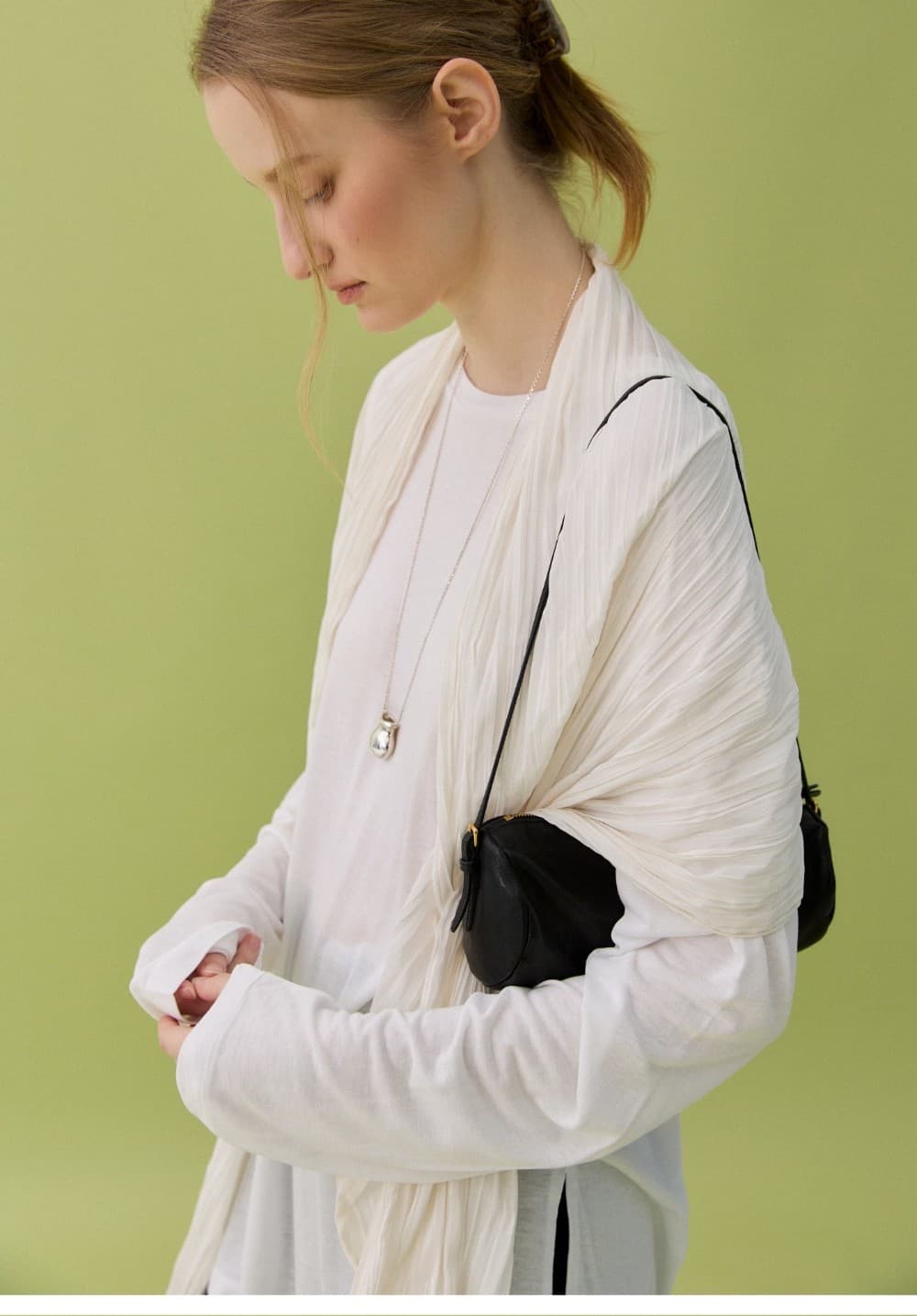 TENCEL BOX TEE - WHITE — vue 8