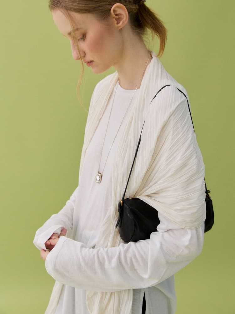 TENCEL BOX TEE - WHITE — vue 1