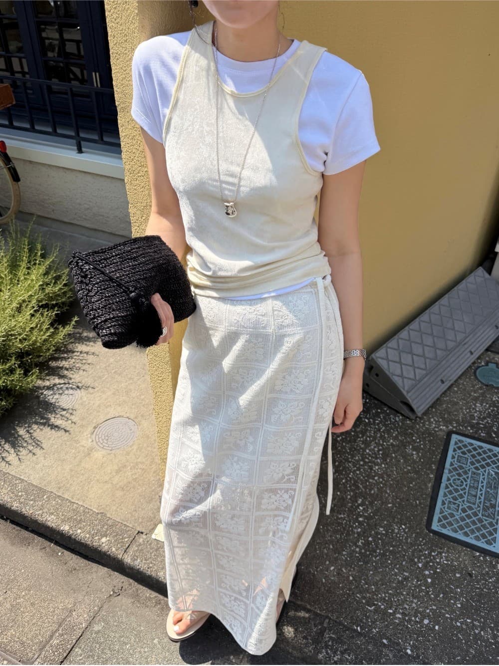 LUNE VELVET SLEEVELESS - YELLOW — vue 2