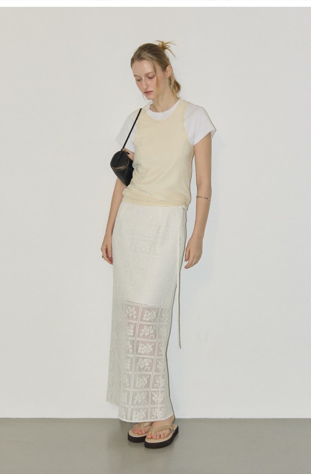 LUNE VELVET SLEEVELESS - YELLOW — vue 11