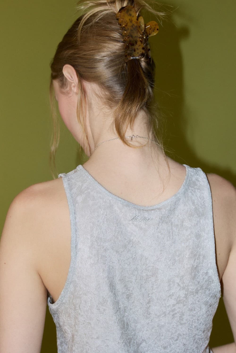 LUNE VELVET SLEEVELESS - GRAY — vue 11