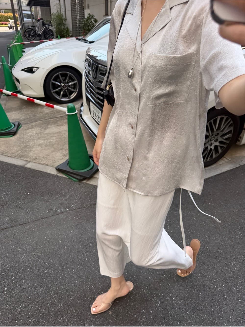 PEARL HALF SHIRT - LIGHT SILVER — vue 2