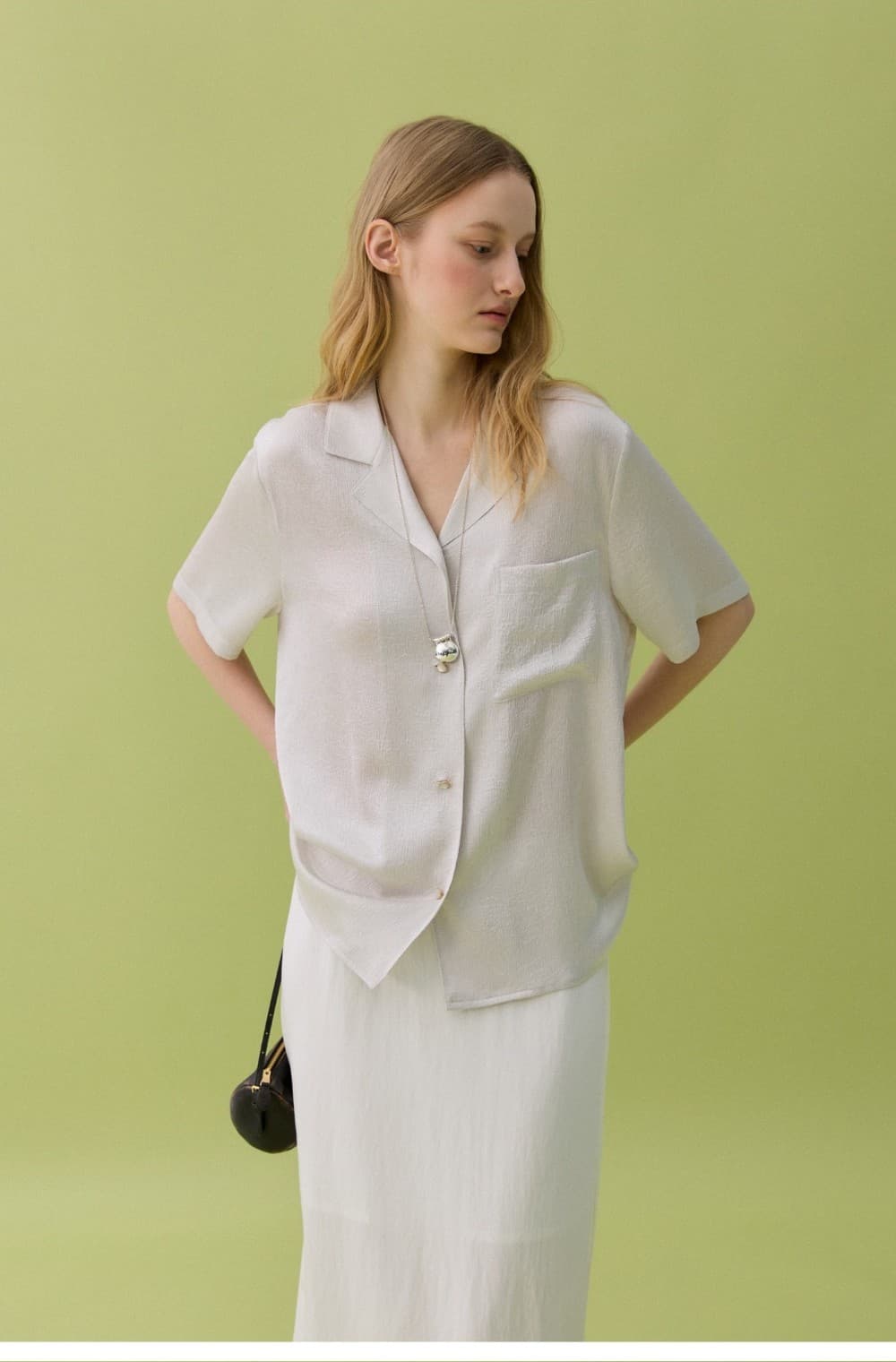 PEARL HALF SHIRT - LIGHT SILVER — vue 8