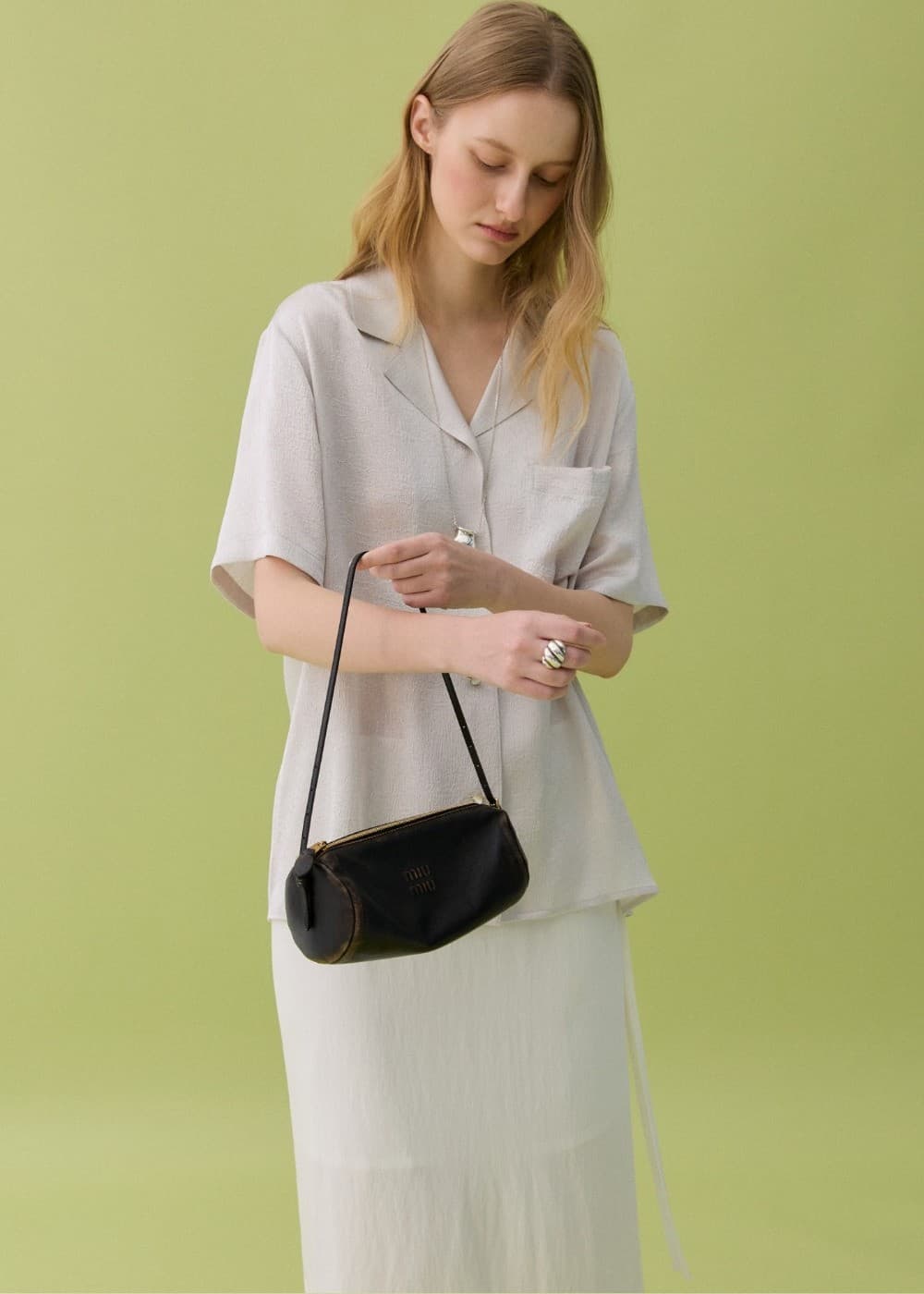PEARL HALF SHIRT - LIGHT SILVER — vue 10