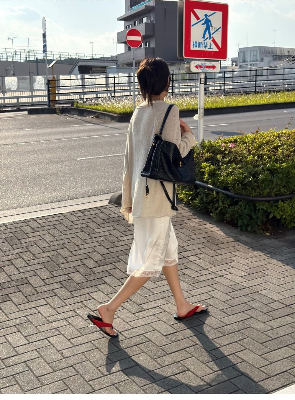 YURA LINEN PULLOVER - BEIGE — vue 5