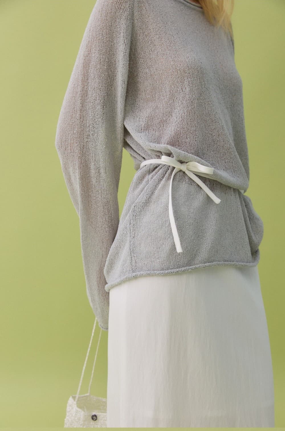 YURA LINEN PULLOVER - DUST BLUE — vue 10
