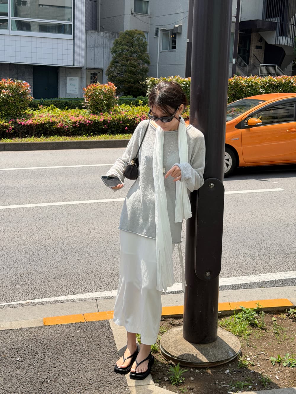 PURE H LINE SKIRT - WHITE — vue 3