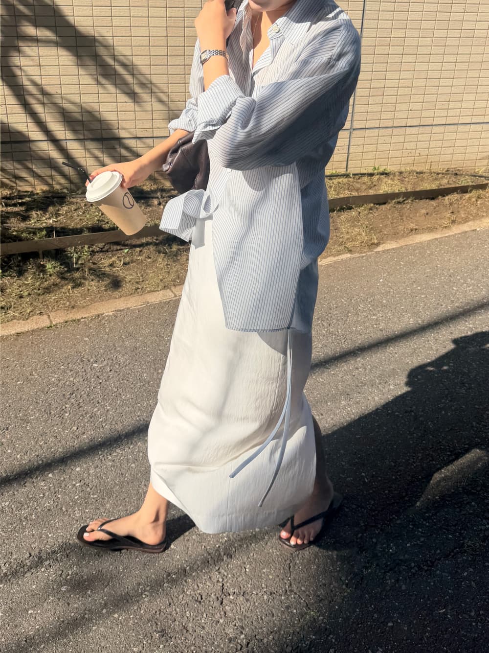 PURE H LINE SKIRT - WHITE — vue 4