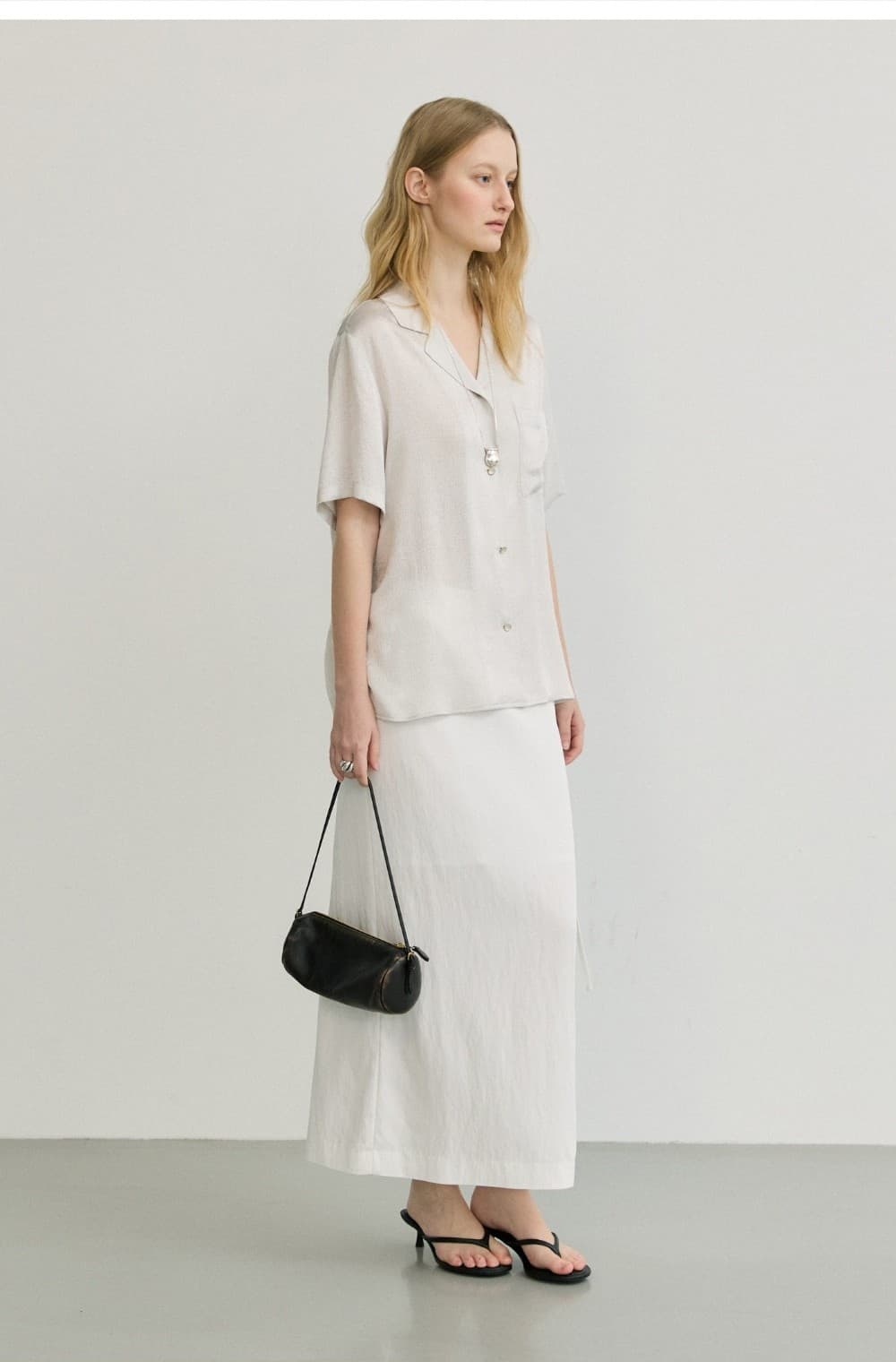 PURE H LINE SKIRT - WHITE — vue 7