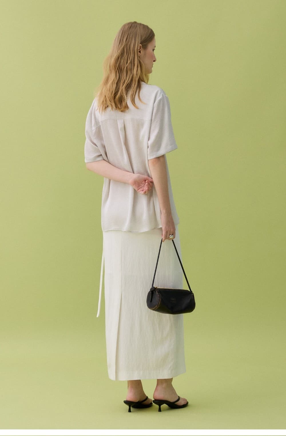 PURE H LINE SKIRT - WHITE — vue 10