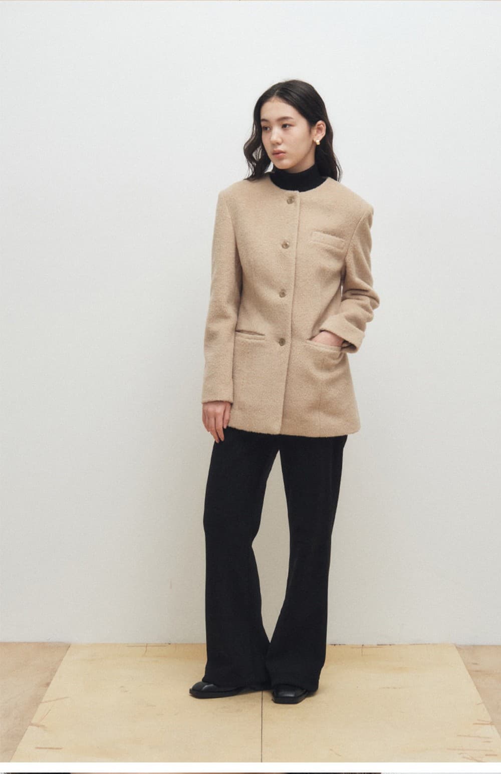 Hourglass 4-Button Jacket (Butter) — vue 10