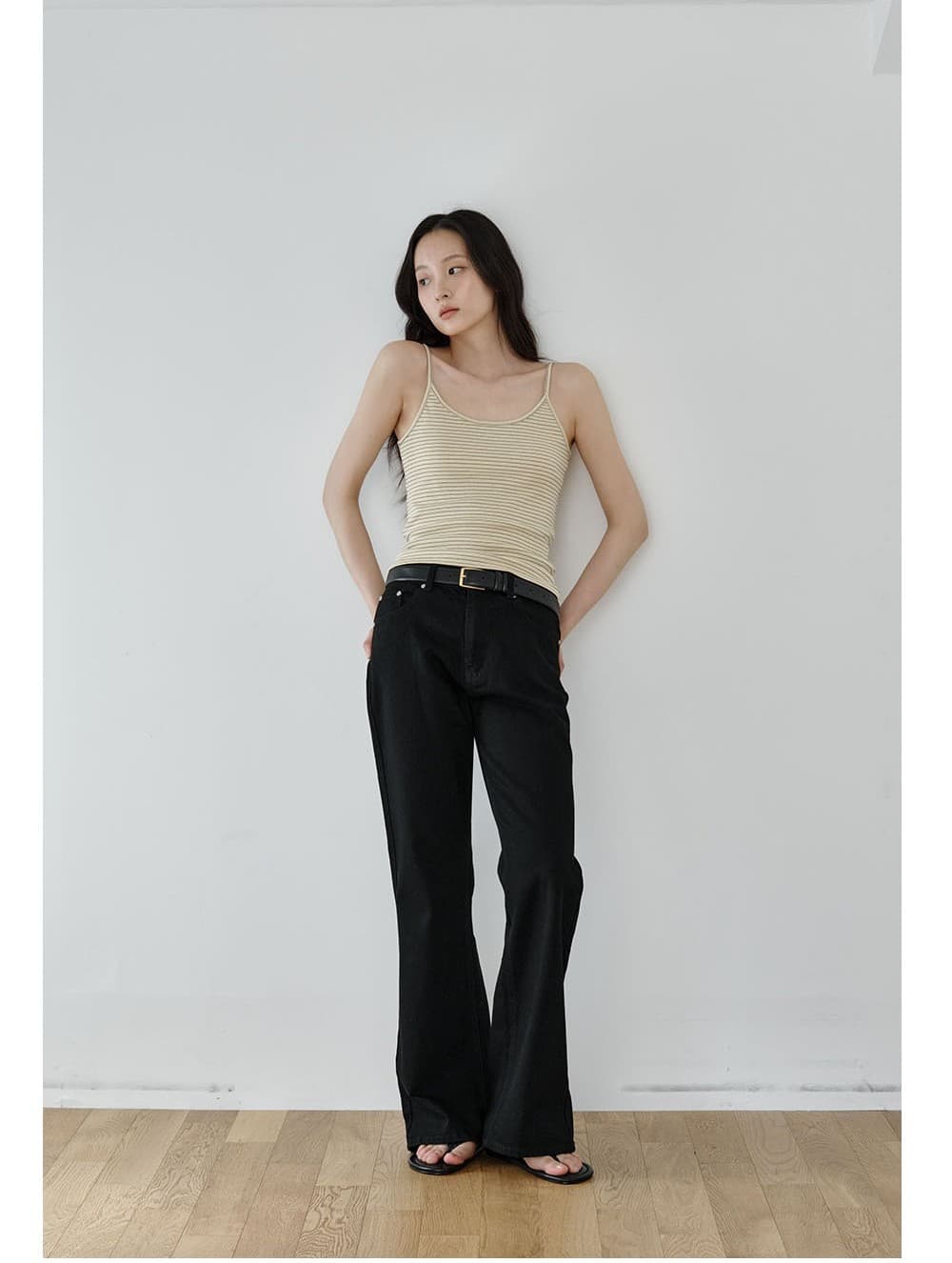 Cotton Bootcut Jeans (Black) — vue 6