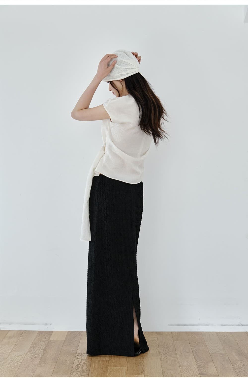 Wrap-Tie Blouse (Ivory) — vue 7