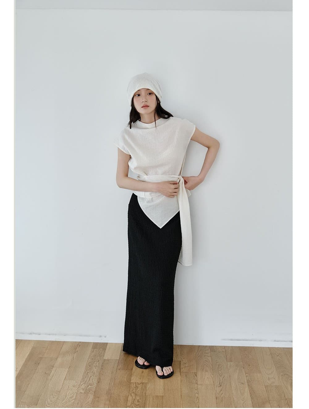 Wrap-Tie Blouse (Ivory) — vue 11