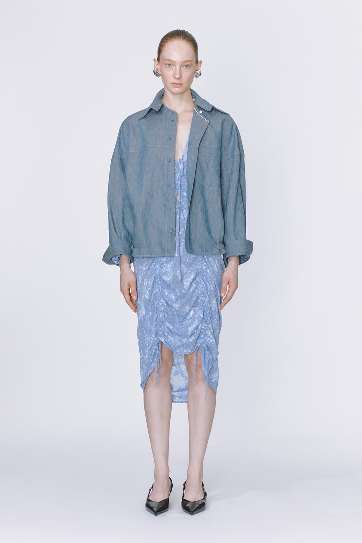 Half And Half Detachable Collar Shircket — vue 3