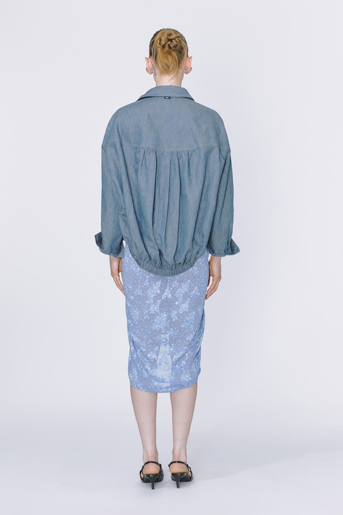 Half And Half Detachable Collar Shircket — vue 4