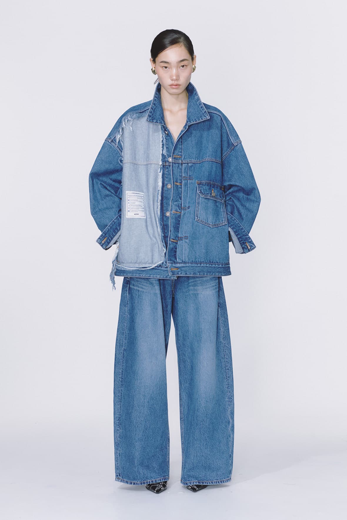 Raw Cut Half And Half 2-Tuck Denim Trucker