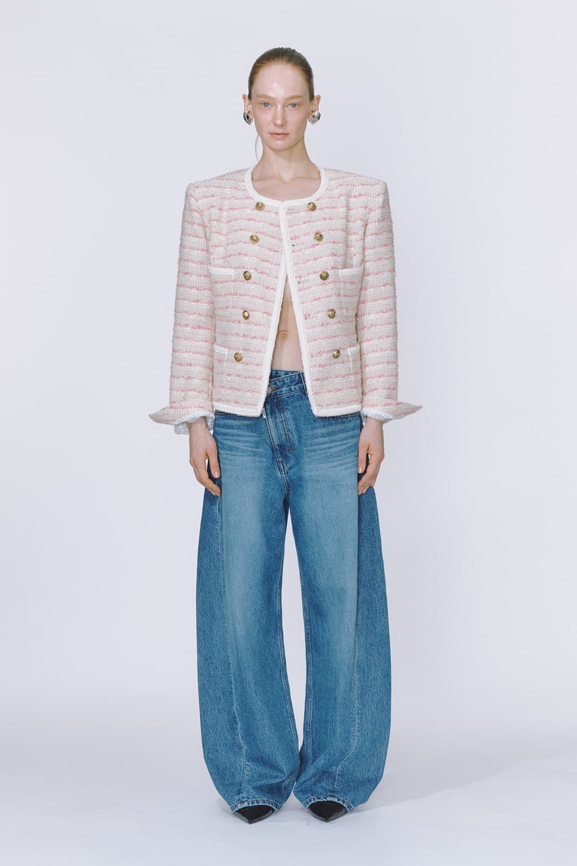 Double 4-Pocket Tweed Jacket — vue 1