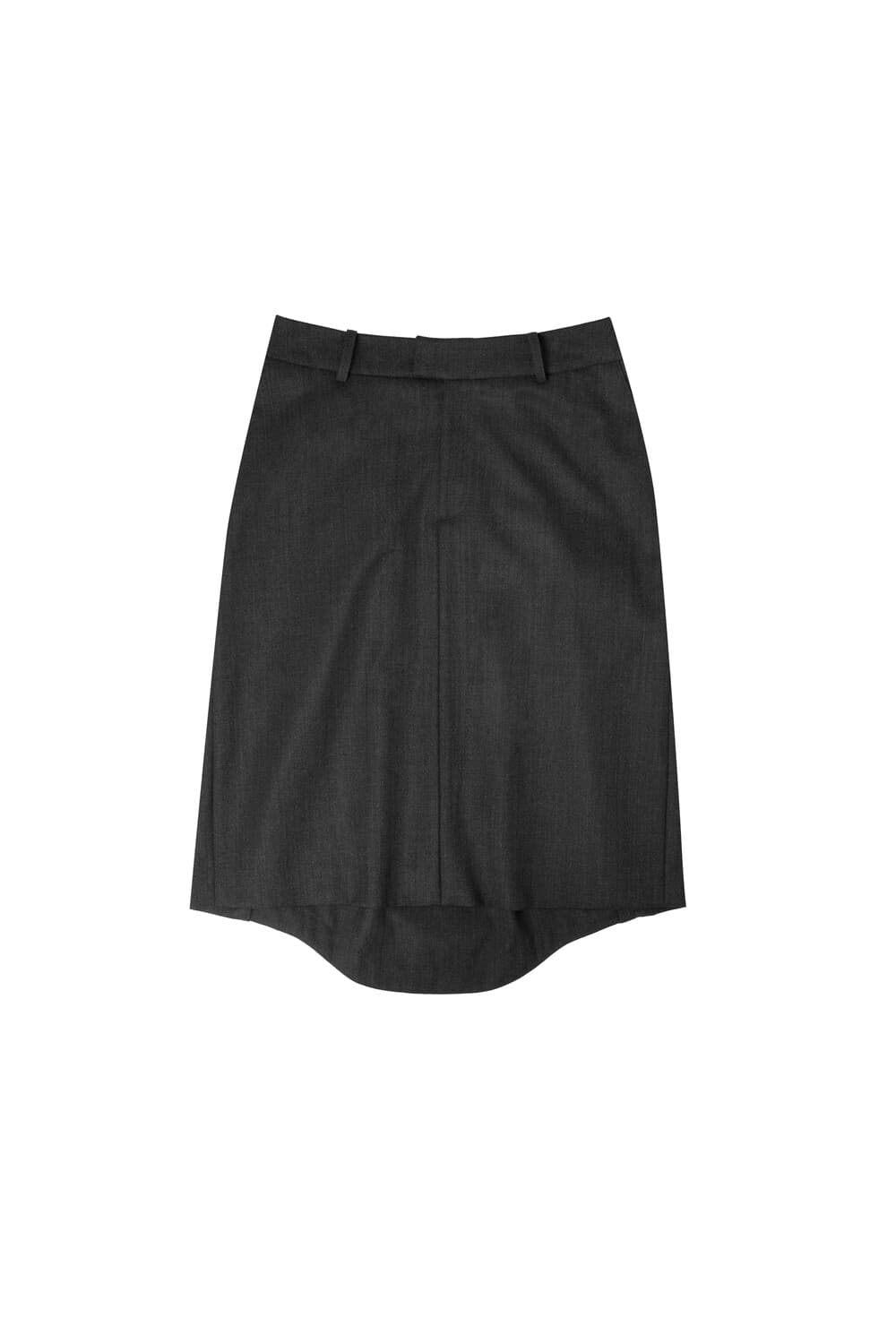 Origami Detail Midi-Skirts (Grey)